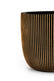 Black & Gold CAPI Groove Planter 16" – Indoor & Outdoor
