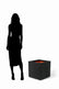 Black CAPI Square Planter 16" – Indoor & Outdoor