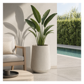 Coro Bowl High Planter - Sand