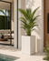 Coro Square High Planter - Sand