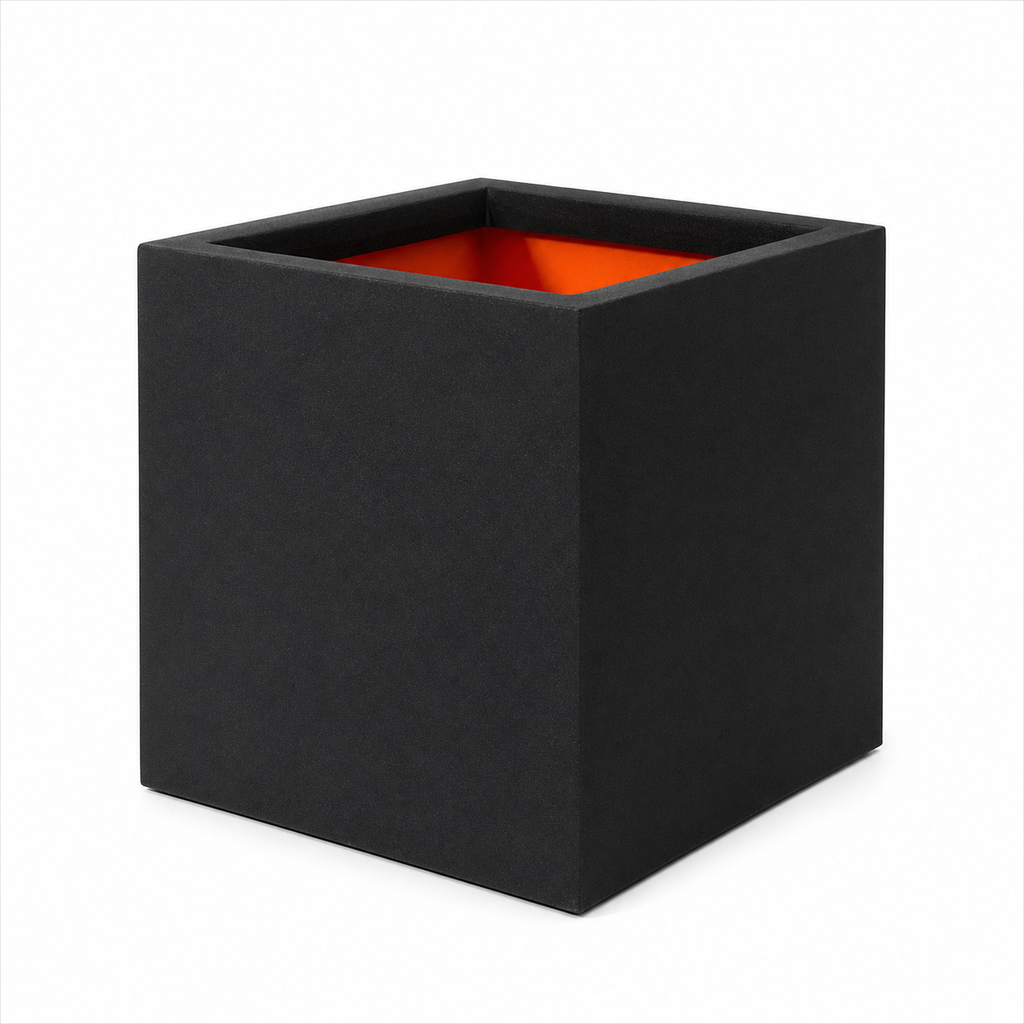 CAPI Square Planter - Black