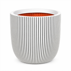 CAPI Groove Planter - Ivory