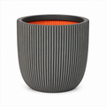 CAPI Groove Planter - Anthracite