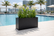 Charcoal Rectangular Fiberglass Planter – 18" Indoor/Outdoor