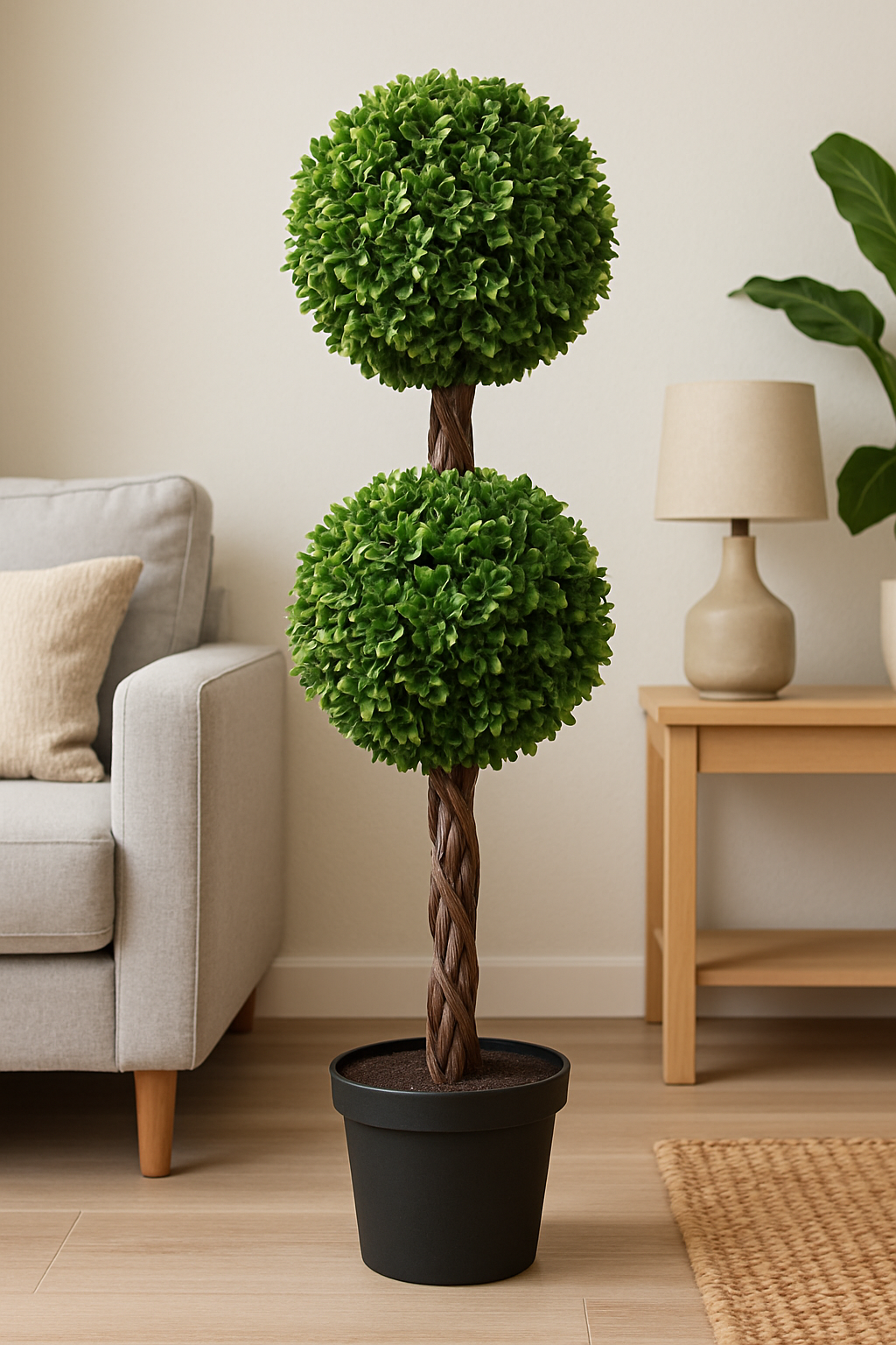Artificial Plant Double Ball Topiary 48" Realistic
