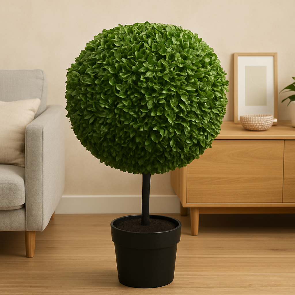 Artificial Plant Milan Ball Topiary 28" Realistic