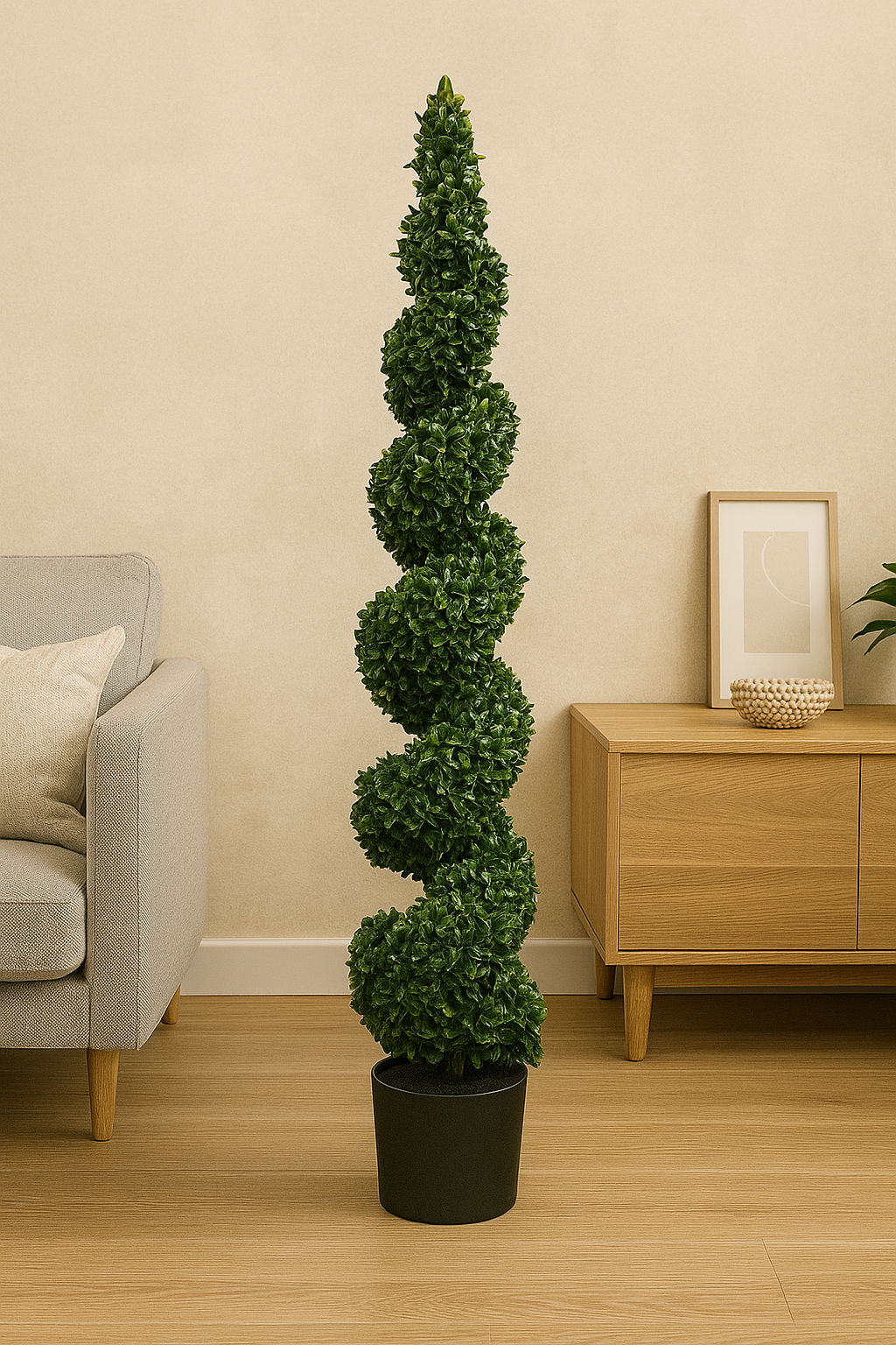 Artificial Plant Spiral Topiary 60"