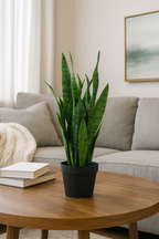 Artificial Plant Sansevieria Green Plant 26.3” Realistic