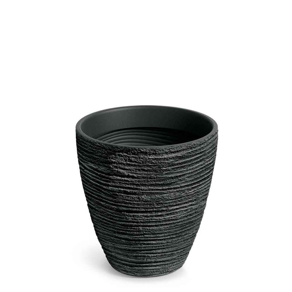 Defora Round Planter - Charcoal