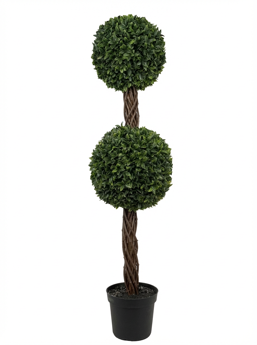 Artificial Plant Double Ball Topiary 48" Realistic