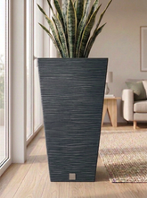 Furu Square Planter - Black