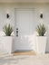 Furu Square Planter - White
