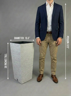 Furu Square Planter - White
