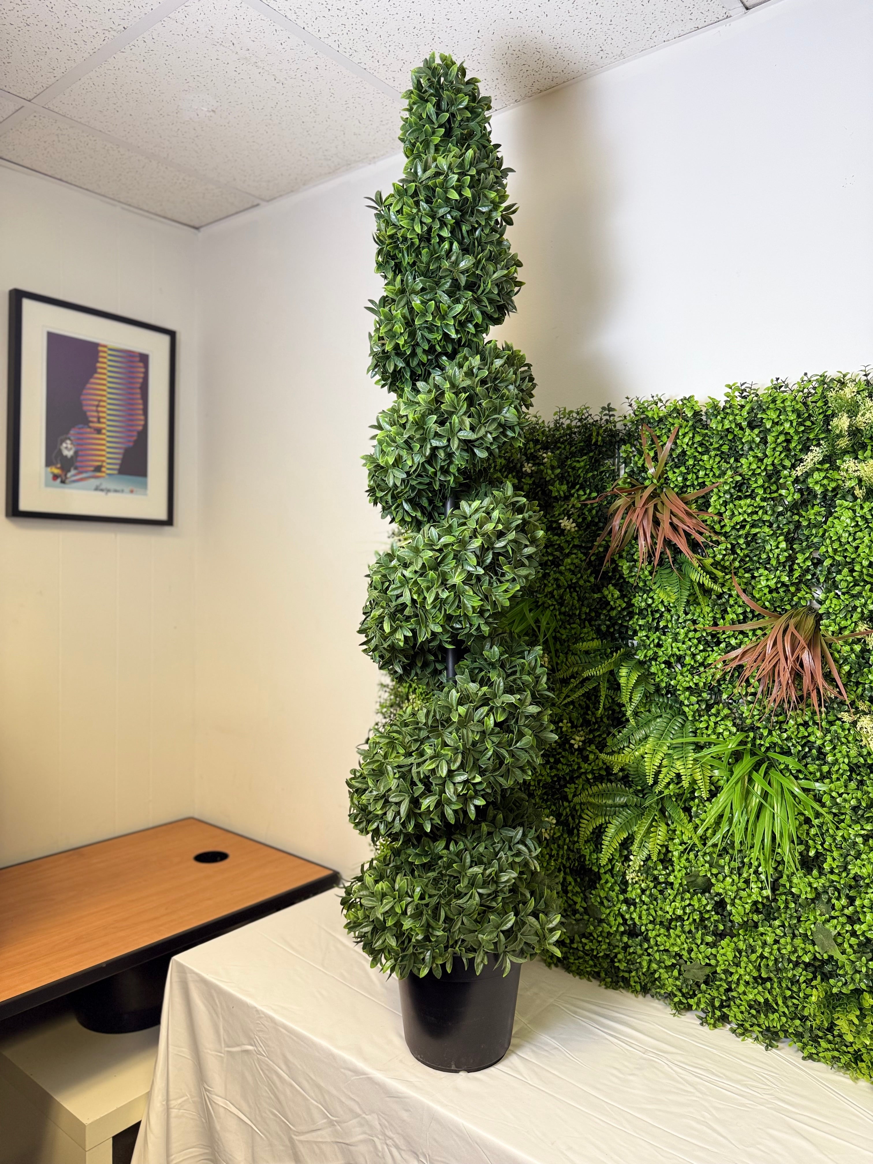 Artificial Plant Spiral Topiary 60" Realistic