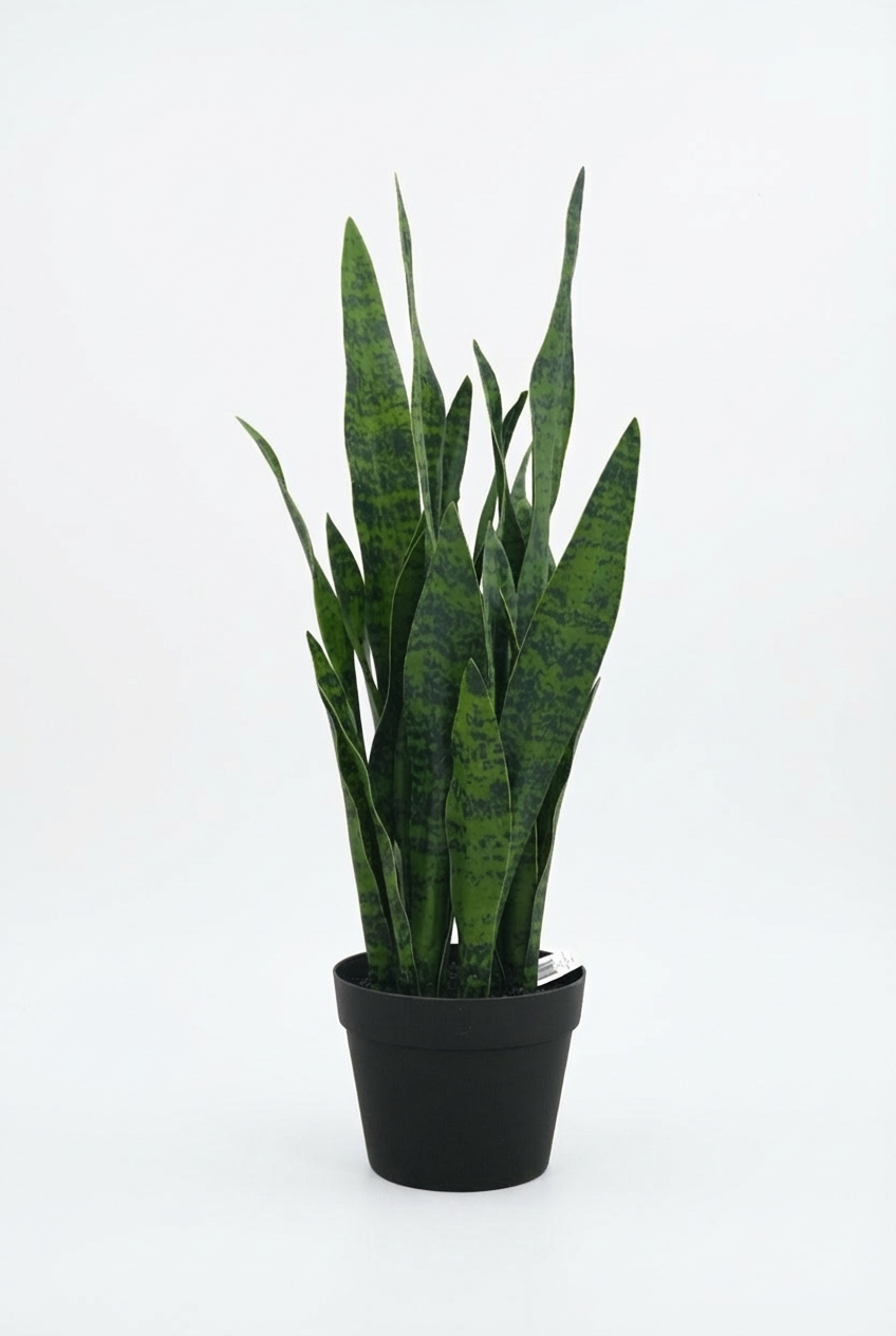 Artificial Plant Sansevieria Green Plant 26.3” Realistic