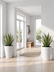 Wave City 17.3" Medium Planter – White