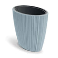 Oro Tall Oval Planter - Light Gray