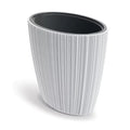 Oro Tall Oval Planter - White