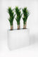 White Rectangular Fiberglass Planter – 36" Indoor/Outdoor