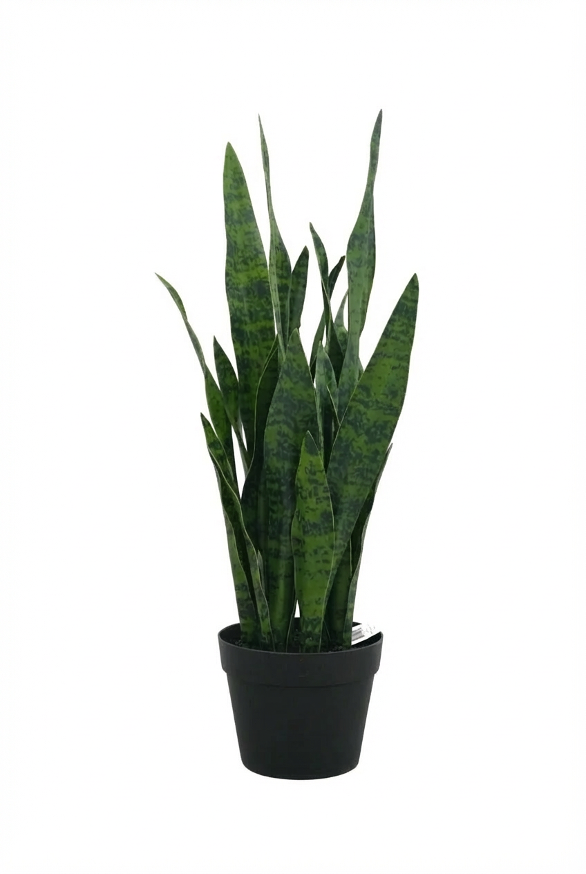 Artificial Plant Sansevieria Green Plant 26.3” Realistic