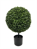 Artificial Topiary Ball Tree 28” – Faux Indoor Plant – Decorative Home Accent – UV Protected
