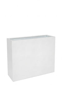 White Rectangular Fiberglass Planter – 36" Indoor/Outdoor