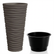 Modern Wavy Round Planter – 29.5" Tall, Gray (UV-Resistant)
