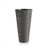 Modern Wavy Round Planter – 29.5" Tall, Gray (UV-Resistant)