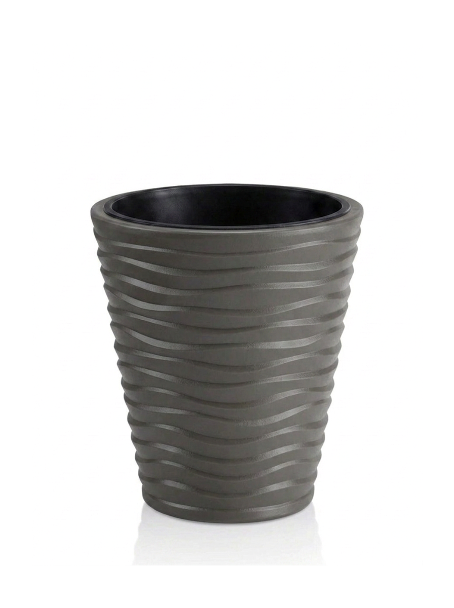 Wave City Medium Planter - Gray