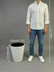 Wave City Medium Planter - White