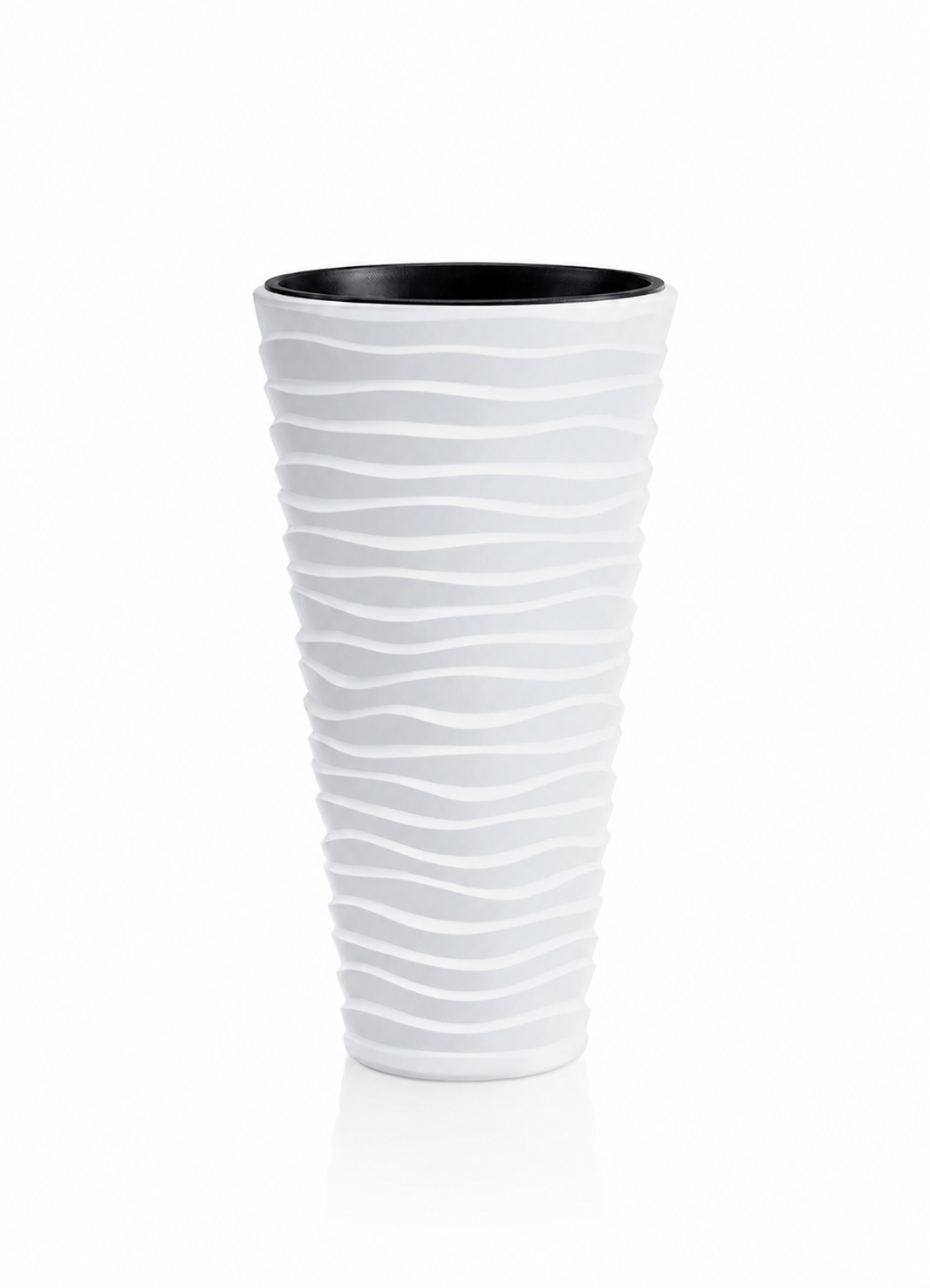 Wave City Planter - White
