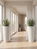 Wave City Planter - White