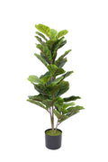 Artificial Fig Leaf Tree – 39" Indoor Faux Fig Plant with UV Protection