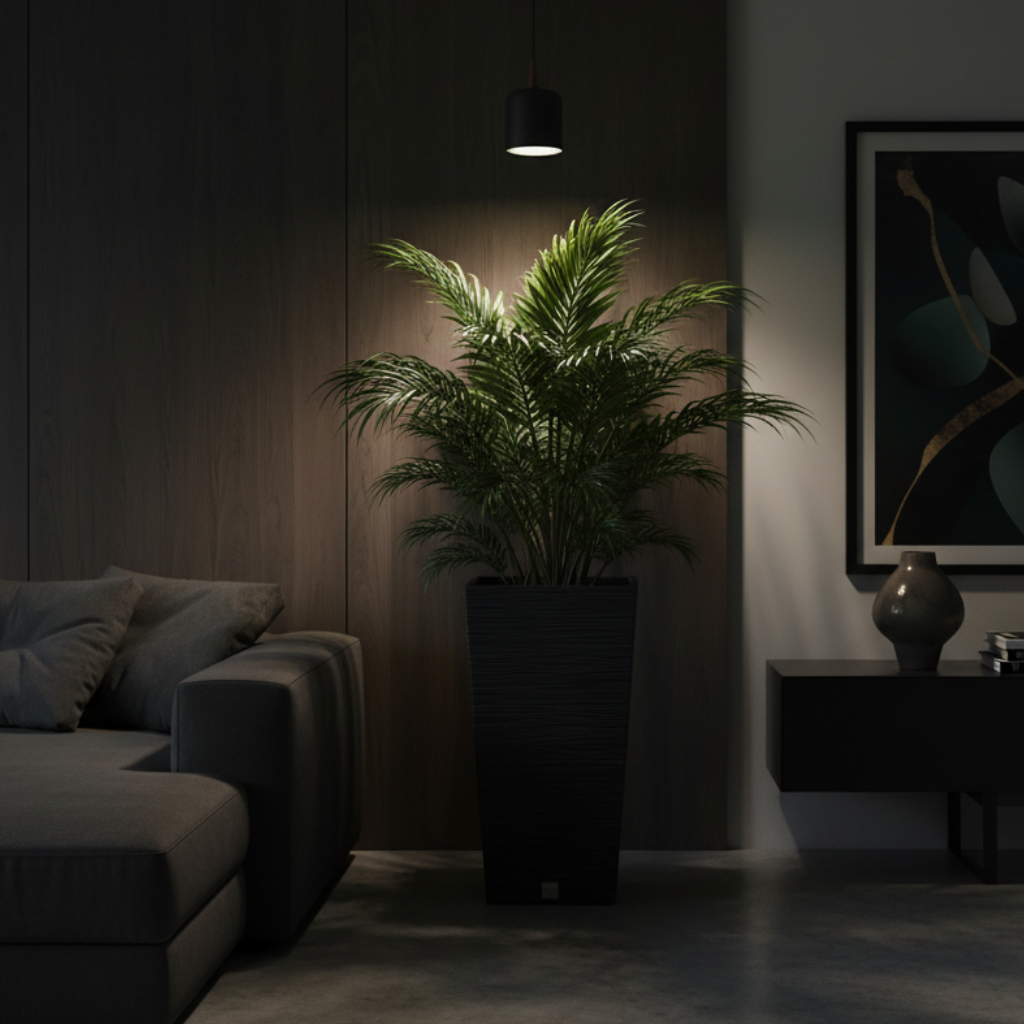 Furu Square Planter Black