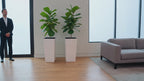 Furu Square Planter - White