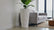 Textured Vertical-Line Round Planter – 28" Tall, White
