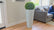 Modern Wavy Round Planter – 29.5" Tall, White (UV-Resistant)