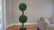 Double Ball Topiary Artificial Plant - Green