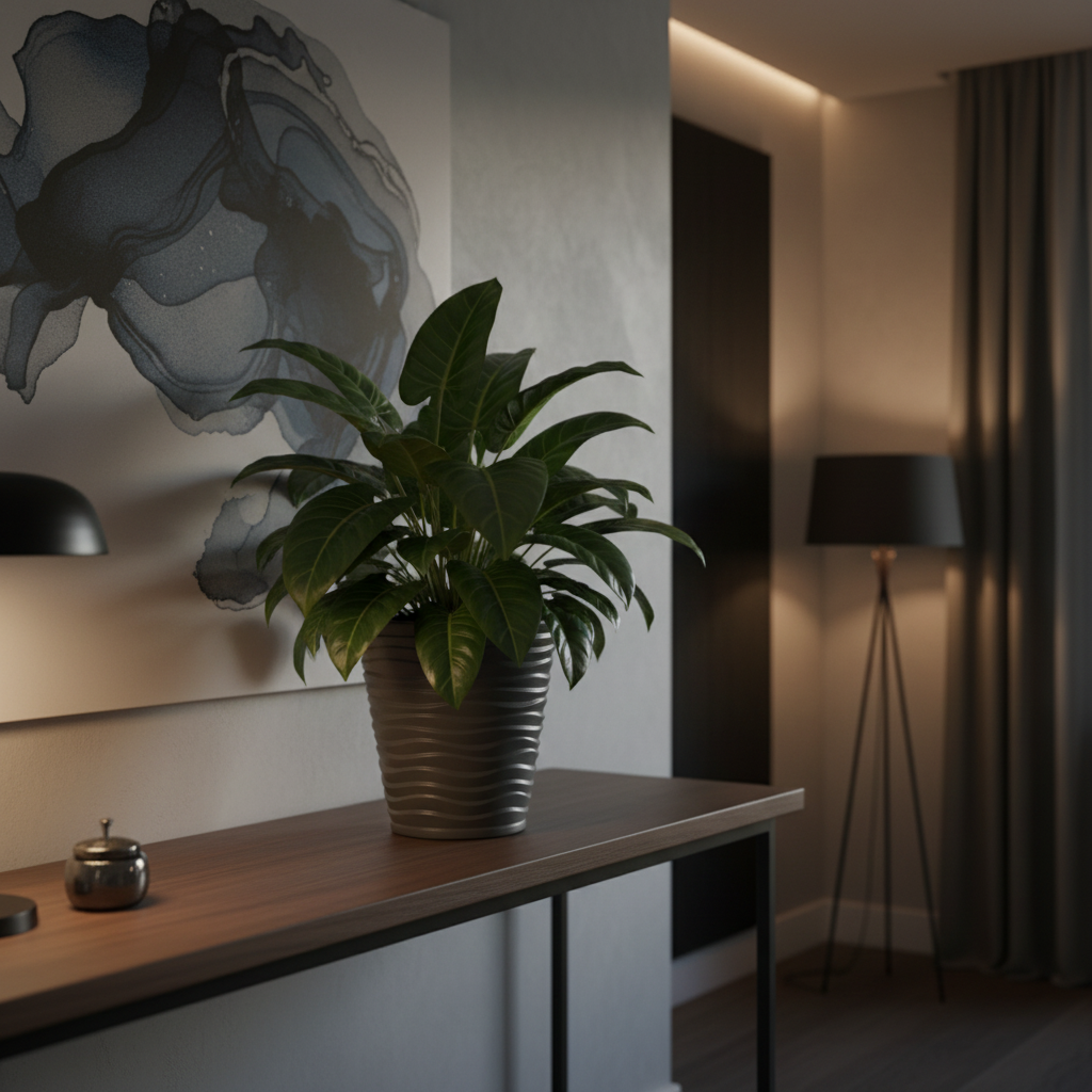 Wave City Medium Planter Gray