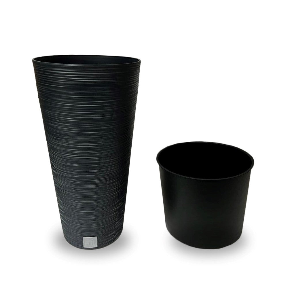 Furu Round Planter - Black