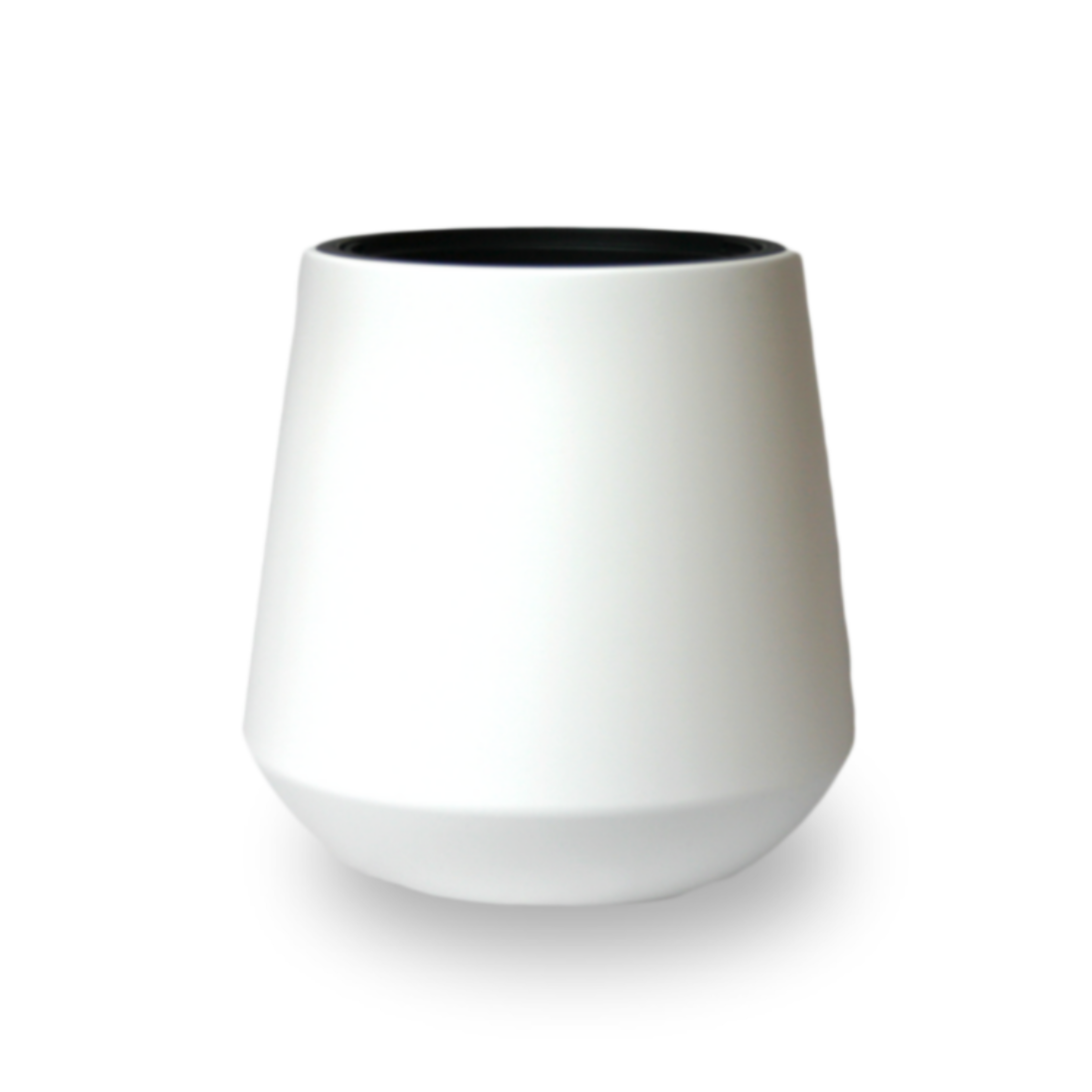 Neo City White Tapered Round Planter –17.5"  Smooth Finish