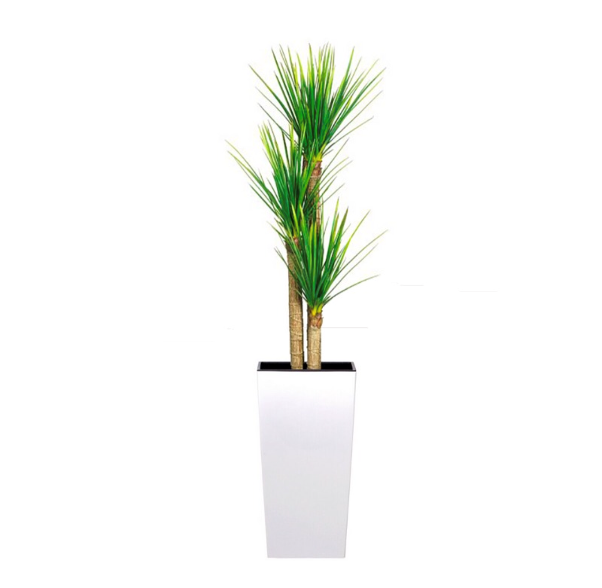 White Square Planter – 30" Smooth Design