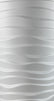 Modern Wavy Round Planter – 29.5" Tall, White (UV-Resistant)