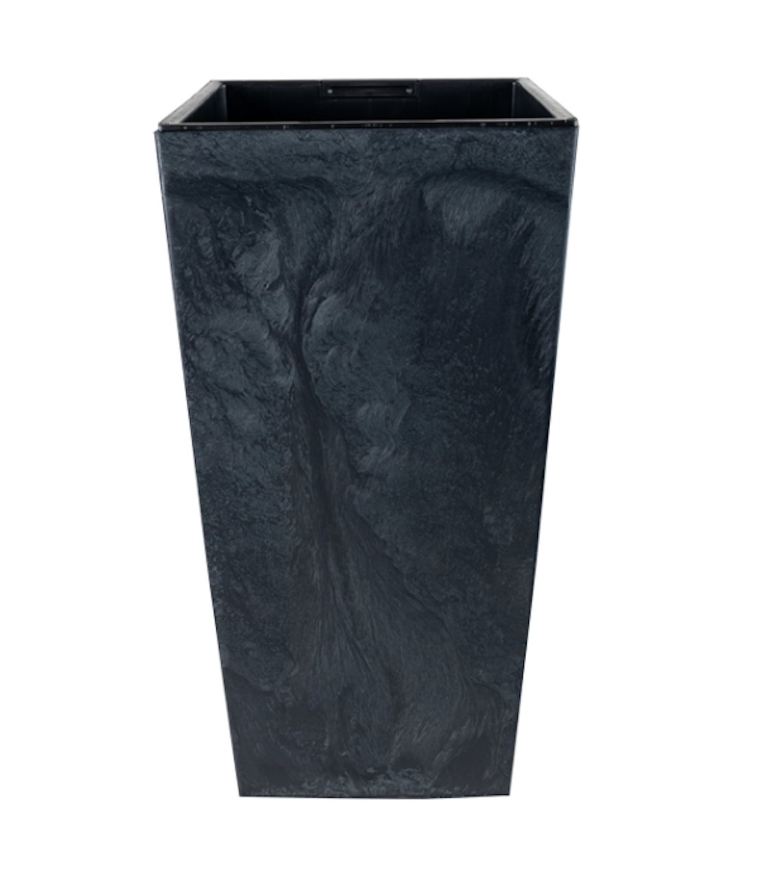 Prominent Charcoal Square Planter – 30" Smooth Design